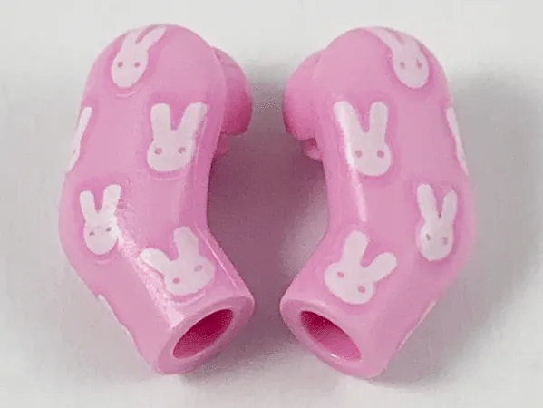 Arm, (Matching Left and Right) Pair with White Rabbits Pattern