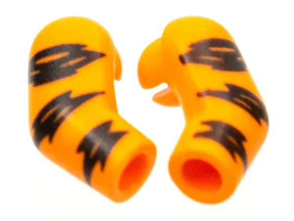 Arm, (Matching Left and Right) Pair with 3 Black Stripes (Tiger) Pattern