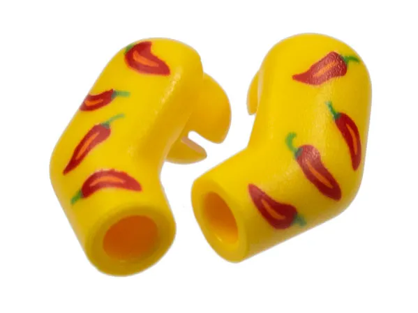 Arm, (Matching Left and Right) Pair with Red Peppers Pattern