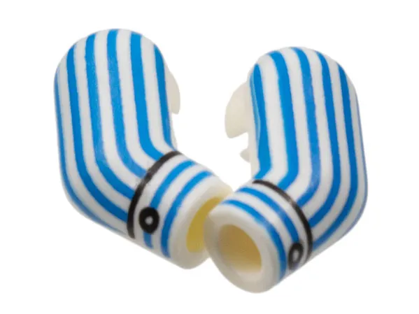 Arm, (Matching Left and Right) Pair with Blue Pinstripes, Cuff Pattern