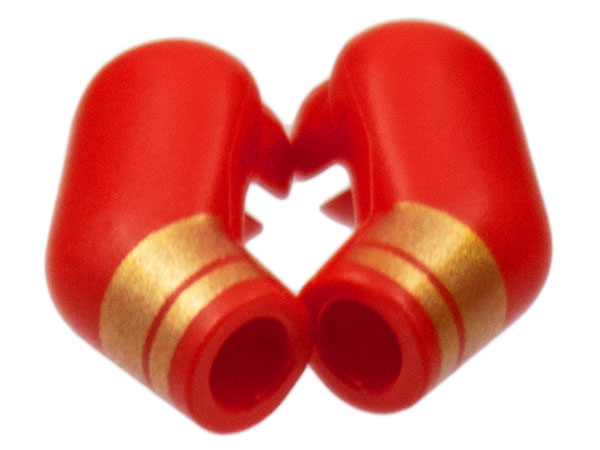 Arm, (Matching Left and Right) Pair with Gold Cuffs Pattern