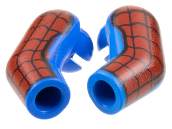 Arm, (Matching Left and Right) Pair with Red Patch and Black Webbing Pattern