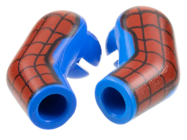 Arm, (Matching Left and Right) Pair with Red Patch and Black Webbing Pattern