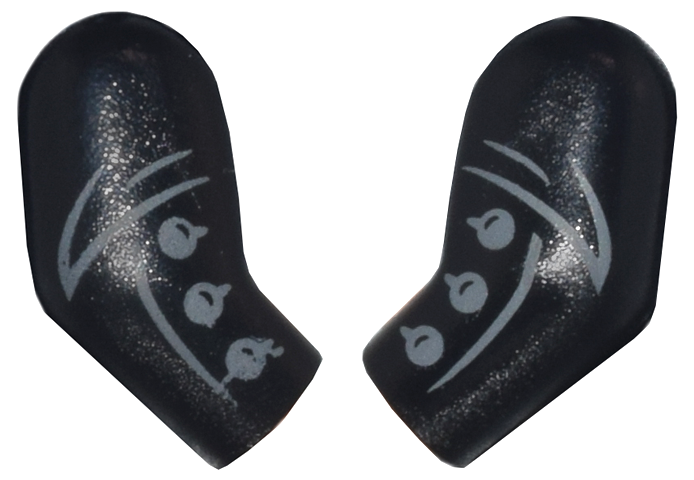 Arm, (Matching Left and Right) Pair with Dark Bluish Gray Buttons and Folds Pattern