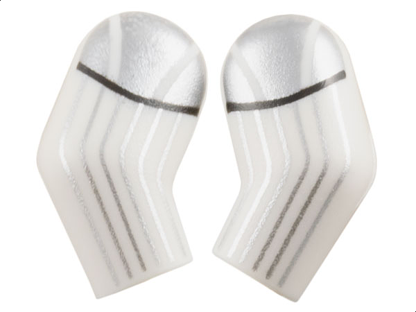 Arm, (Matching Left and Right) Pair with Silver Armor, Stripes and Black Lines Pattern