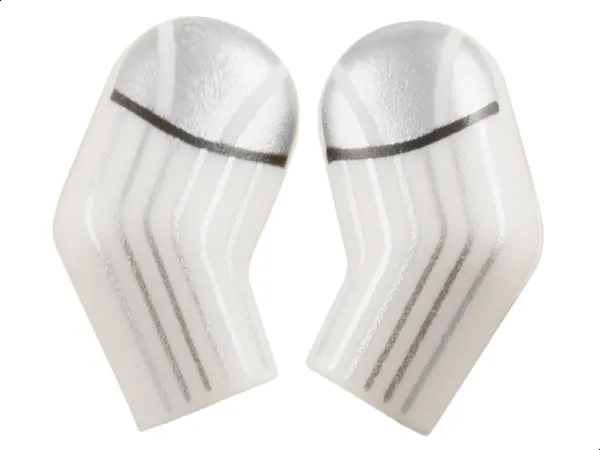 Arm, (Matching Left and Right) Pair with Silver Armor, Stripes and Black Lines Pattern