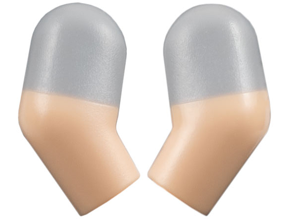 Arm, (Matching Left and Right) Pair with Molded Light Bluish Gray Short Sleeves  Pattern