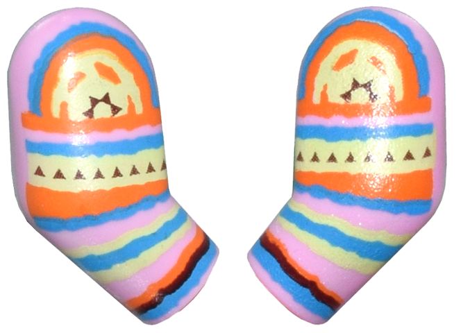 Arm, (Matching Left and Right) Pair with Crochet Stripes Pattern