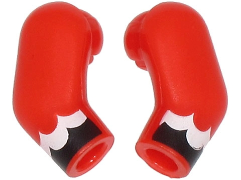 Arm, (Matching Left and Right) Pair with Black and White Feathers Pattern