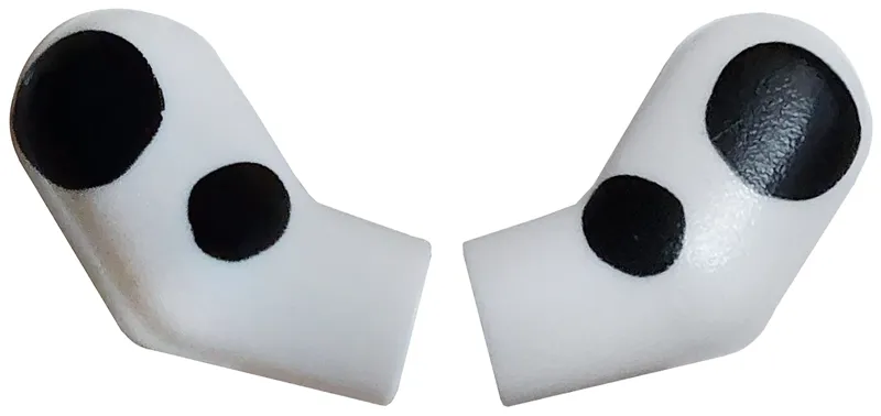 Arm, (Matching Left and Right) Pair with Black Dalmatian Spots Pattern