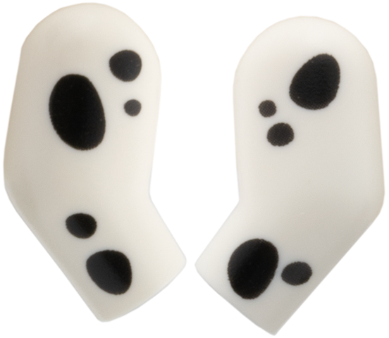 Arm, (Matching Left and Right) Pair with Black Spots Pattern