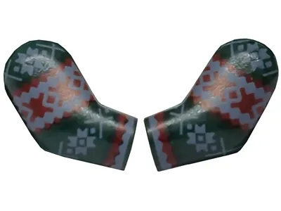 Arm, (Matching Left and Right) Pair with Fair Isle Pattern