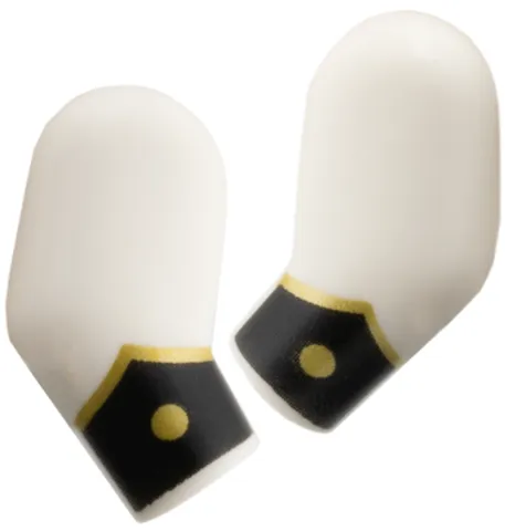 Arm, (Matching Left and Right) Pair with Black Cuff, Gold Button and Chevron Pattern