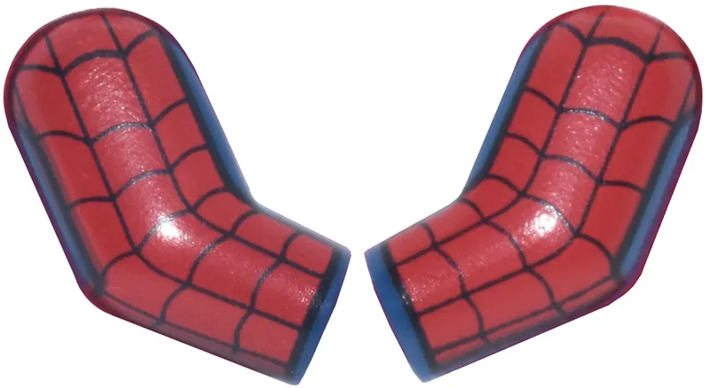 Arm, (Matching Left and Right) Pair with Black and Red Webbing with Straight Sides Pattern