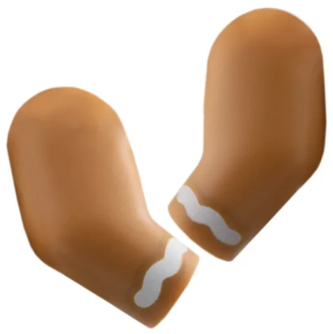 Arm, (Matching Left and Right) Pair with White Icing Cuffs Pattern