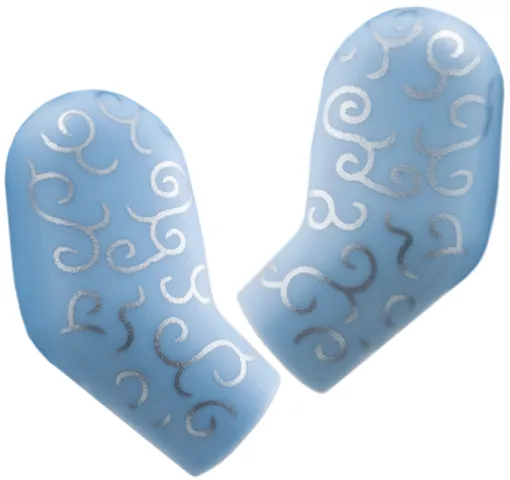 Arm, (Matching Left and Right) Pair with Silver Filigree Pattern