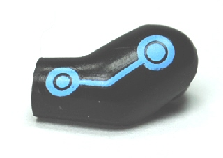 Arm, Left with Medium Blue Circles and Lines Batman Electro Pattern