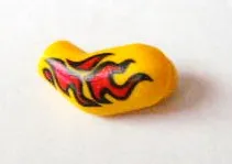 Arm, Left with Red Flames Tattoo Pattern