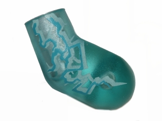 Arm, Left with White and Light Blue Lightning Bolts Pattern