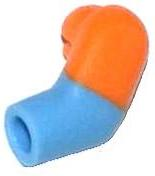 Arm, Left with Molded Orange Short Sleeve  Pattern