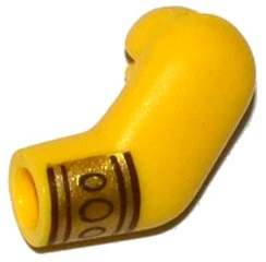 Arm, Left with Gold Wristband with 3 Circles Pattern