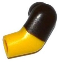 Arm, Left with Molded Dark Brown Short Sleeve  Pattern