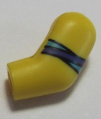 Arm, Left with Medium Azure and Dark Purple Stripes Pattern