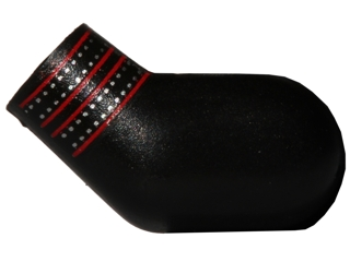 Arm, Left with Red Stripes and Silver Dots Pattern