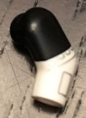 Arm, Left with Black Short Sleeve and Silver Trim Pattern