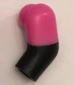 Arm, Left with Molded Dark Pink Short Sleeve  Pattern