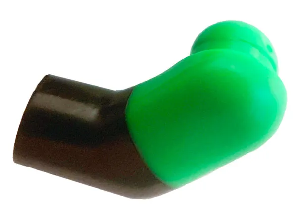 Arm, Left with Molded Bright Green Short Sleeve  Pattern