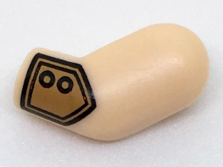 Arm, Left with Medium Nougat Shirt Cuff with Buttons Pattern