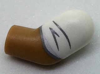 Arm, Left with White Rolled Up Sleeve Pattern