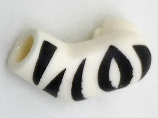 Arm, Left with Black Zebra Stripes Pattern