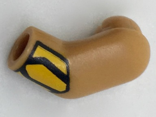 Arm, Left with Bright Light Orange Cuff Pattern