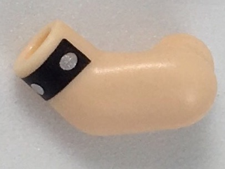 Arm, Left with Black Cuff with Silver Dots Pattern