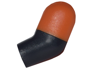 Arm, Left with Molded Dark Orange Short Sleeve  Pattern