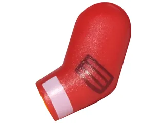 Arm, Left with Black Elbow Pad and White Cuff Pattern