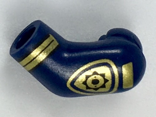Arm, Left with Gold Police Badge and Stripes Pattern