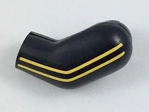 Arm, Left with 2 Yellow Stripes Pattern