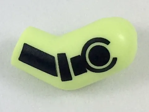 Arm, Left with Black Minifigure Skeleton Pattern
