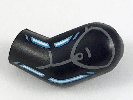 Arm, Left with Blue Lines Pattern