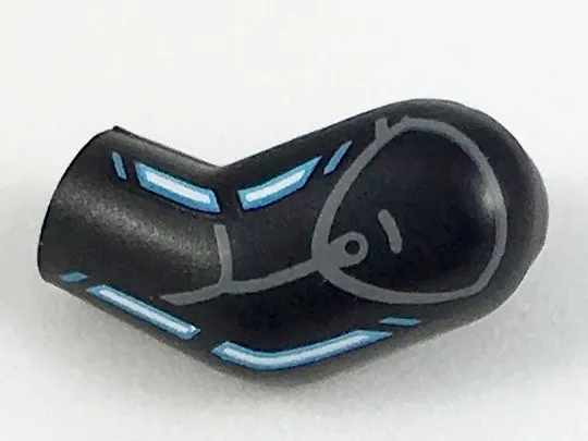 Arm, Left with Blue Lines Pattern