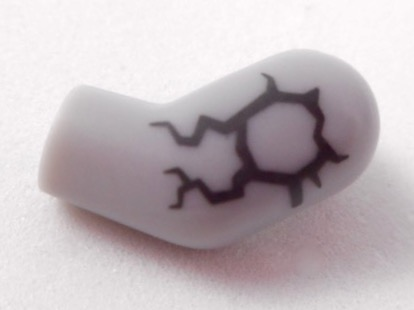 Arm, Left with Dark Bluish Gray Cracks Pattern