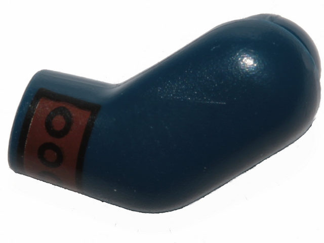 Arm, Left with Reddish Brown Cuff with Circles Pattern