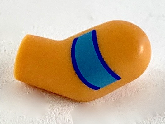 Arm, Left with Medium Azure Curved Armband Pattern