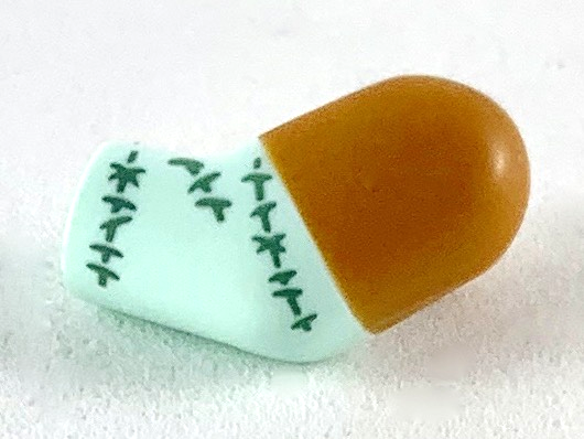 Arm, Left with Medium Nougat Short Sleeve and Sand Green Stitching Pattern