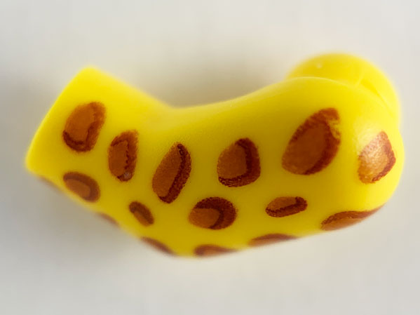 Arm, Left with Dark Orange Leopard Spots Pattern