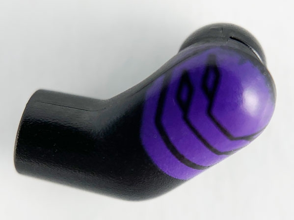 Arm, Left with Dark Purple Plated Shoulder Armor Pattern