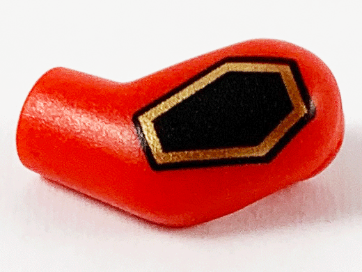 Arm, Left with Black and Gold Hexagon Pattern